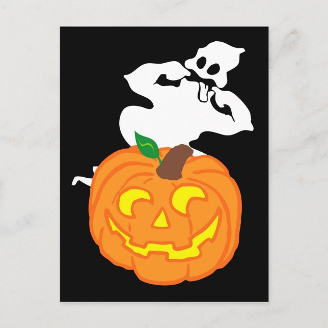 Frohe Halloween! Postkarte (Vorderseite)