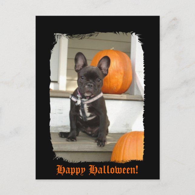 Frohe Halloween! Postkarte (Vorderseite)