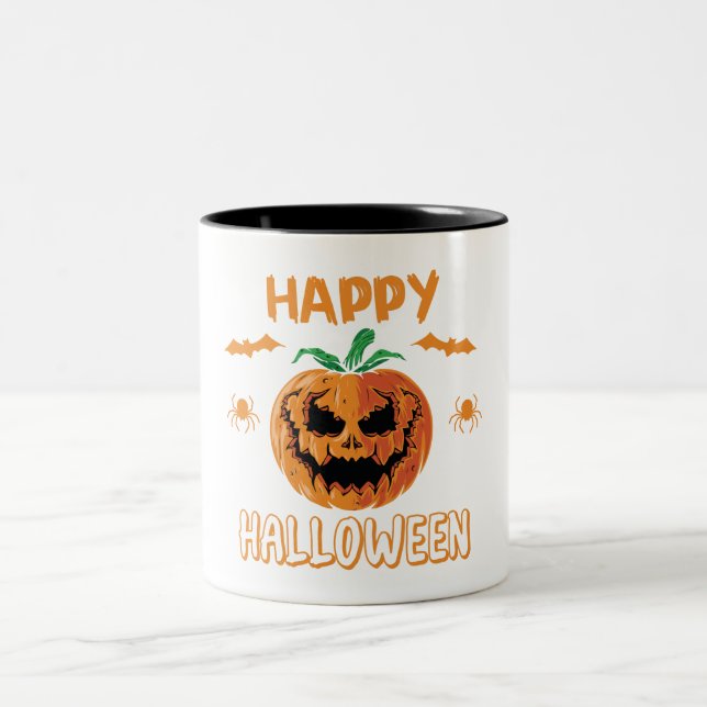"Frohe Halloween Pumpkin Tasse - Spooky Coffee Cup (Mittel)