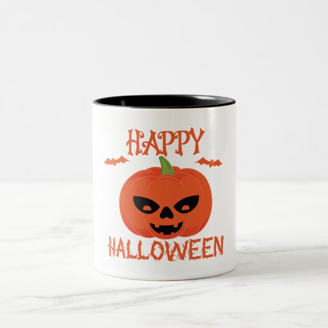 "Frohe Halloween Pumpkin Tasse - Spooky Coffee Cup (Mittel)
