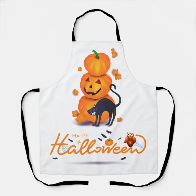 Frohe Halloween! Schürze (Vorderseite)