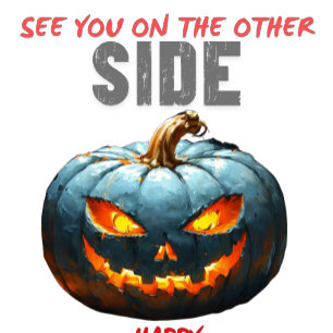 Frohe Halloween sehen Sie auf der anderen Seite de T-Shirt