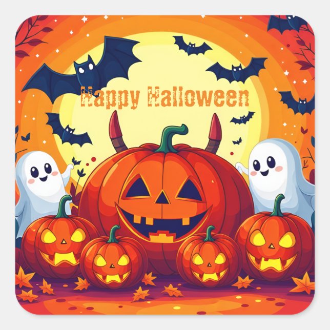 Frohe Halloween Serie 8 - Halloween Stickers (Vorderseite)