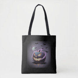 Frohe Halloween Tote Tasche - Spooky & Fun Trick