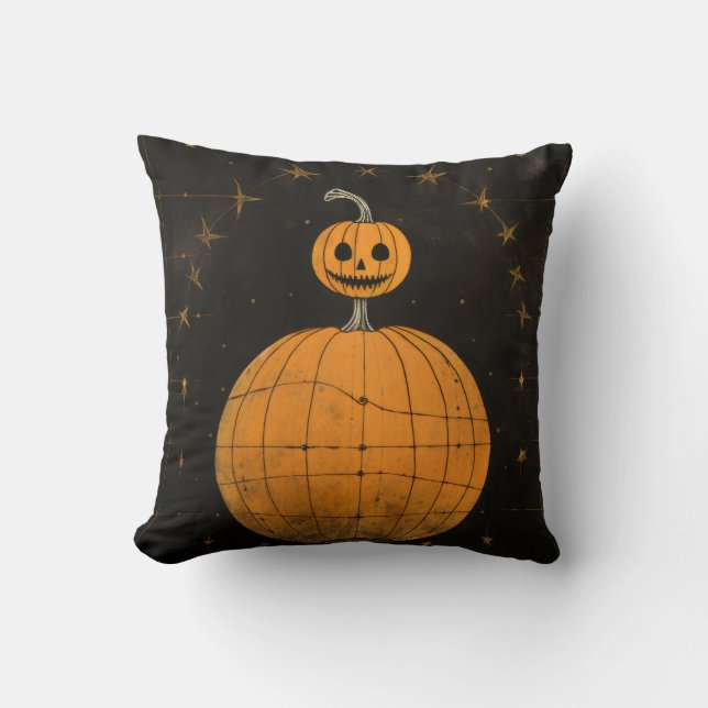 Frohe Halloween Trick oder Treat Bats Kissen (Vorderseite)