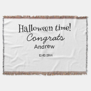 Frohe Halloween-Zeit Name Datum Jahr Abschluss Decke