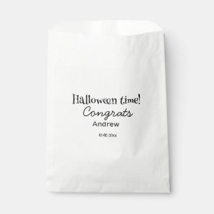 Frohe Halloween-Zeit Name Datum Jahr Abschluss Geschenktütchen