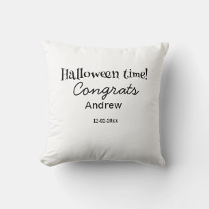 Frohe Halloween-Zeit Name Datum Jahr Abschluss Kissen