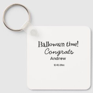 Frohe Halloween-Zeit Name Datum Jahr Abschluss Schlüsselanhänger