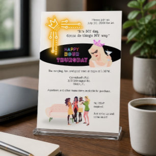 Frohe Happy Hour Donnerstag Einladung für Frauen