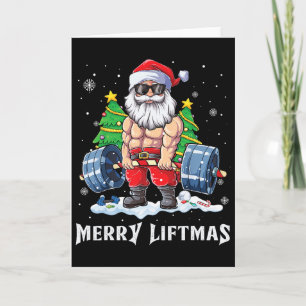 Frohe Hebemas Weihnachten Lustiger Weihnachtsmann  Karte