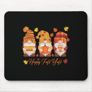 Frohe Herbst euch alle Gnom Kürbis Herbst Erntedan Mousepad