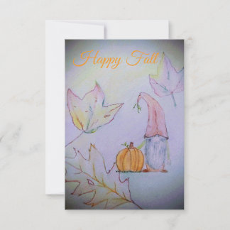 Frohe Herbstzeit Dankeskarte