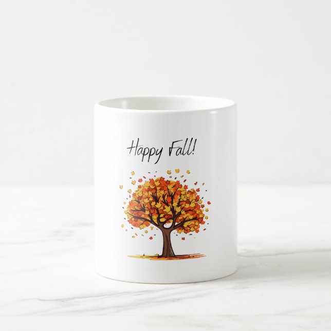 Frohe Herbstzeit! Kaffeetasse (Mittel)