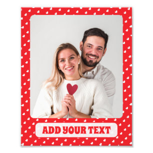 Frohe Herzen Valentinstag Modernes Liebesmuster Fotodruck