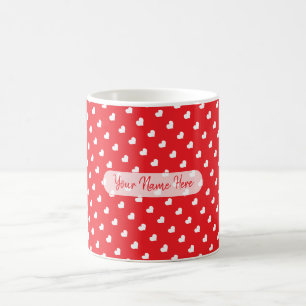 Frohe Herzen Valentinstag Modernes Liebesmuster Kaffeetasse