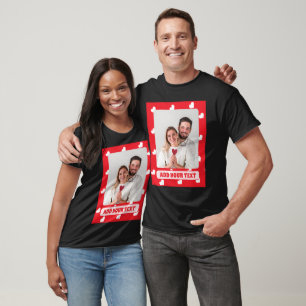 Frohe Herzen Valentinstag Modernes Liebesmuster T-Shirt