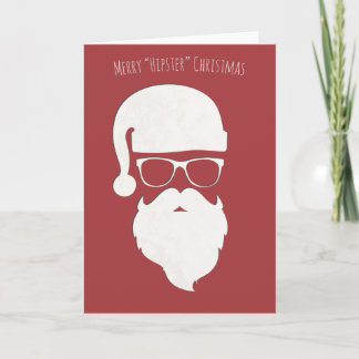 Frohe Hipster-Weihnachten Feiertagskarte