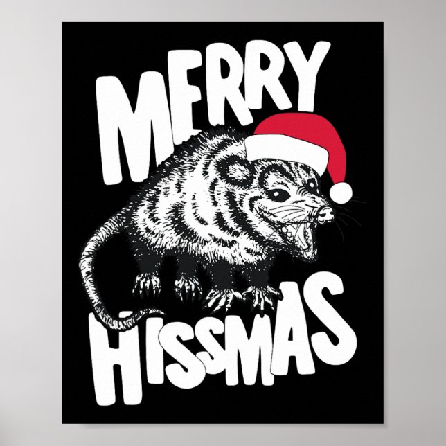 Frohe Hissmas Lustiger hässlicher Weihnachtspullov Poster (Vorne)