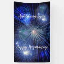 Frohe Hogmanay-Auld-Lang-Syne-Feuerwerke
