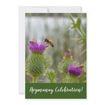 Frohe Hogmanay-Feier Auld Lang Syne Distel