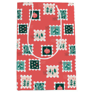 Frohe Holly-Tage Stempel Mittlere Geschenktüte