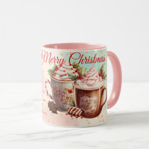 Frohe Hot Chocolate Weihnachtsfeier Tasse