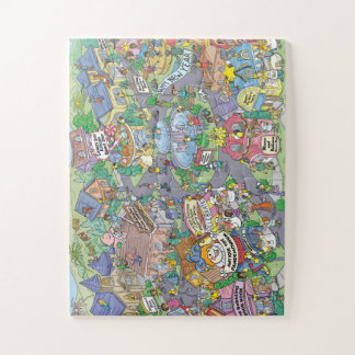 Frohe Hullabaloo Hollows Neujahrstag Puzzle