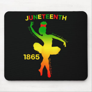 Frohe Juneteenth Ist Mein Unabhängigkeitstag Tänze Mousepad
