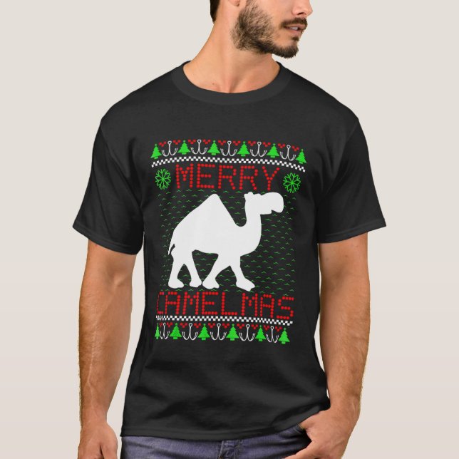 Frohe Kamelmas  Weihnachten  Für Kamel T-Shirt (Vorderseite)