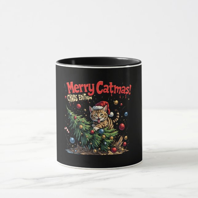 Frohe Katmas – Chaos Edition Tasse (Zentrum)