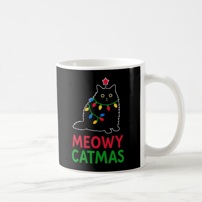 Frohe Katzenweihnacht Kaffeetasse (Rechts)