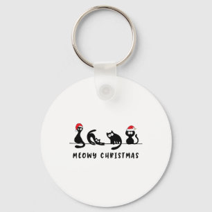 Frohe Katzenweihnachten Süße Kätzchen Katzen Weihn Schlüsselanhänger