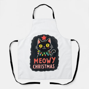 Frohe Katzenweihnachten Süße Kätzchen Katzen Weihn Schürze