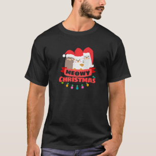 Frohe Katzenweihnachten Weihnachten Katzen Xmas Ur T-Shirt