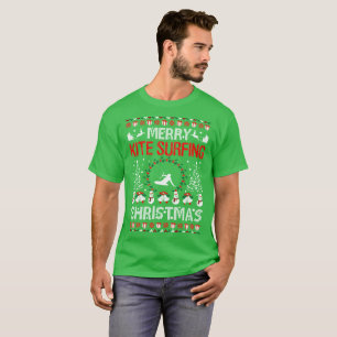 Frohe Kitesurfing Weihnacht-hässliche Strickjacke T-Shirt