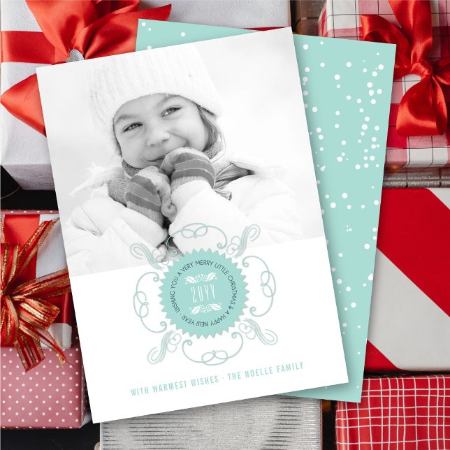 Frohe kleine Weihnachten Glück Neujahr Siegel Foto (Von Creator hochgeladen)