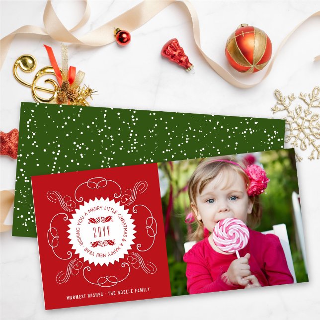 Frohe kleine Weihnachten Glück Neujahr Siegel Foto (Von Creator hochgeladen)