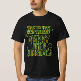 Frohe kleine Weihnachten hässlich Pullover Neon T