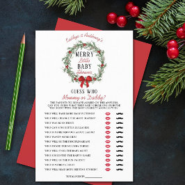 Frohe kleine Weihnachtsdusche Raten, wer Spiel