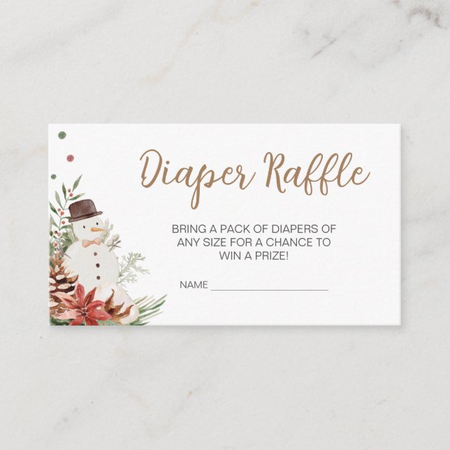 Frohe kleine Weihnachtsdusche Windelwaschmaschine  Begleitkarte (Vorderseite)