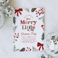 Frohe kleine Weihnachtsfeier-Einladung