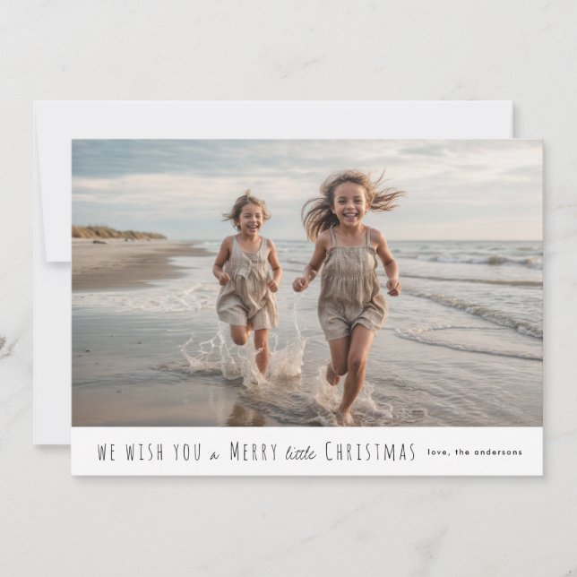 Frohe kleine Weihnachtskarte Feiertagskarte (Vorderseite)