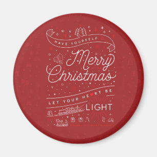 Frohe kleine Weihnachtsmagnet Magnet