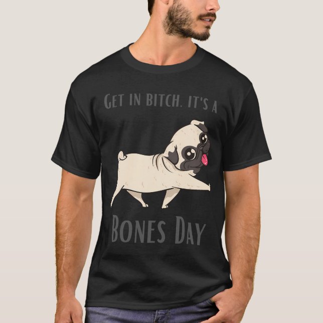 Frohe Knochen Tag T-Shirt (Vorderseite)
