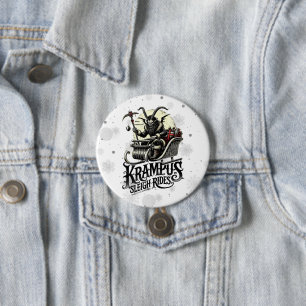 Frohe Krampus-Weihnachten Krampus-Schlittenfahrten Button