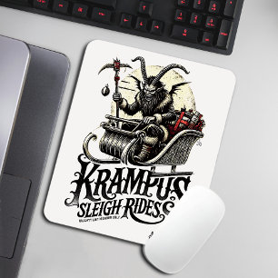 Frohe Krampus-Weihnachten Krampus-Schlittenfahrten Mousepad