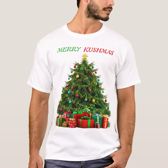 Frohe Kushmas T-Shirt (Vorderseite)