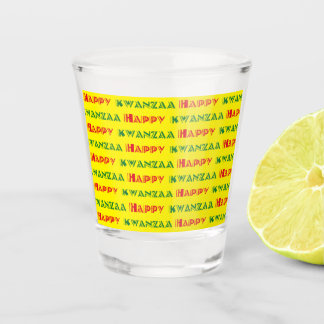 Frohe Kwanzaa-Grüße 2 Schnapsglas