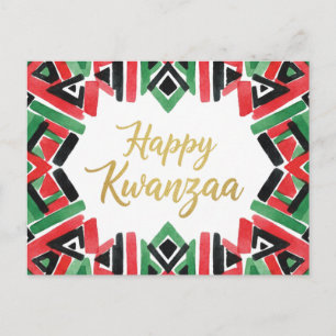 Frohe Kwanzaa Kinara Postkarte
